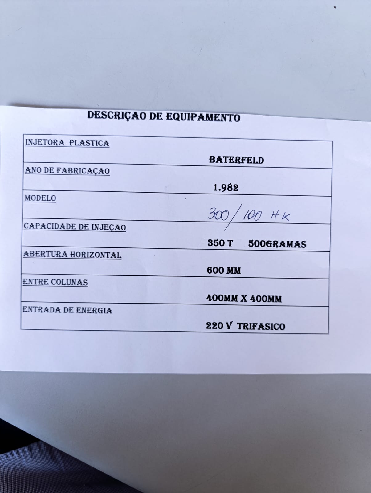 Lote de injetoras usadas! Aceita propostas!!